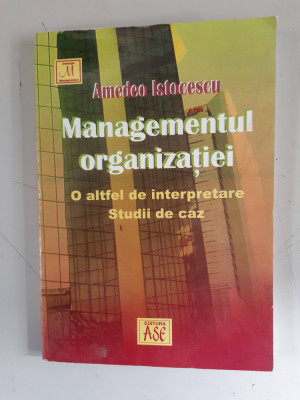 Amedeo Istocescu - Managementul organizatiei foto