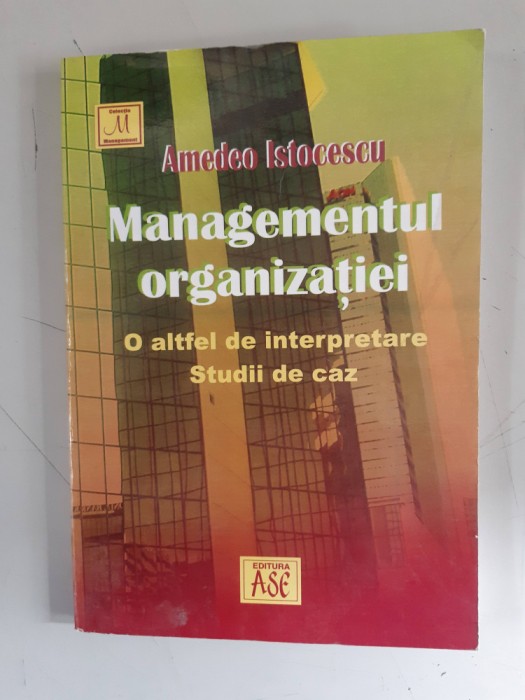 Amedeo Istocescu - Managementul organizatiei