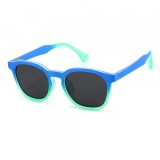 Ochelari De Soare Copii Techsuit 691, Polarizati, Protectie UV, Negri Albastrii Verzi Gradient