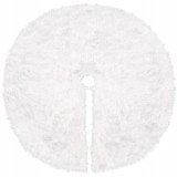 Covoras sub brad de Craciun 85 cm din imitatie de blana alba