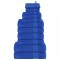vidaXL Set prosoape 12 buc Albastru 360 g/m&sup2; 100% bumbac
