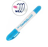 Textmarker uscat pentru evidentiere notite,varf durabil,bleu pastel