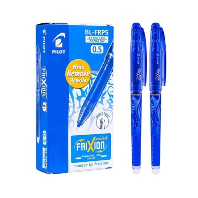 Roller Frixion Point 0.5 mm Albastru , Scriere Fina si stergere Instant, Pilot foto