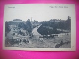 HOPCT 501 V - BUCURESTI -PIATA MARE /HALA GHICA IN 1920-RARA -CIRCULATA