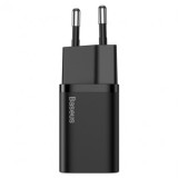 INCARCATOR RETEA PD 20W 3A USB TIP C - LIGHTNING 1M BASEUS - NEGRU