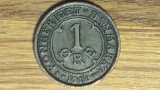 Danemarca - moneda de colectie bronz - 1 ore 1912 - Frederik VIII - impecabila !