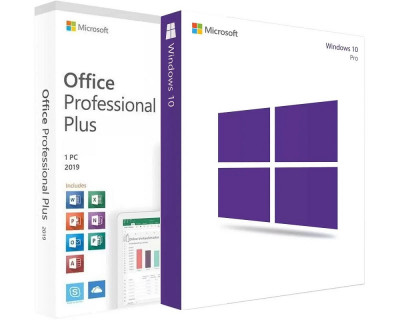 DVD-uri noi pachet Windows 10 Pro + Office 2019, licenta originala RETAIL foto