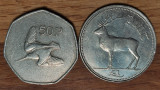 Irlanda -set de colectie 2 monede superbe - 50 pence 1981 + 1 pound / punt 1995, Europa