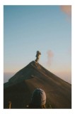 Tablou Canvas Vulcan Matinal Natură Apus Cer Munte Erupție, 26 x 39 cm, CMCLASS
