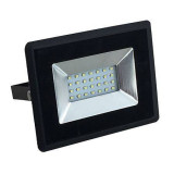 Proiector LED 20W SMD 1700lm 6400K alb rece BLACK BODY E-Series IP65 V-TAC, Vtac