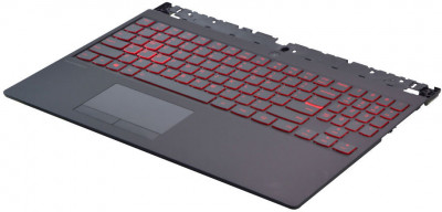 Carcasa superioara cu tastatura si touchpad Laptop, Lenovo, Legion Y540-15IRH, taste rosii foto