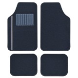 Cumpara ieftin Set Covorase Auto Universale Custo Pol New Bande, Mocheta, negru cu insertie gri, 4 buc, Universal