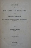 Reinhold Hoppe Lehrbuch der Differentialrechnung und reihentheorie 1865 princeps