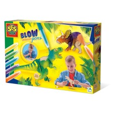 Set creativ pentru copii, Desenez dinozauri din lemn cu markere cu aerograf, +5 ani