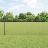VidaXL Zid de S&acirc;rmă Sudată cu 44 Posturi U Gri 1x50 m Oțel