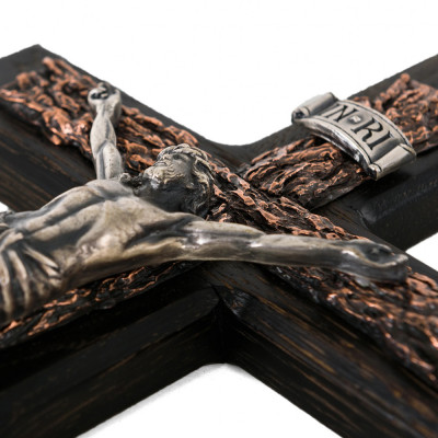 Cruce ortodoxa, Crucifix de perete, dim 35cm x 18cm, cod K-03 foto