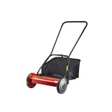 Masina manuala de tuns iarba Raider, 350 mp, latime taiere 400 mm, inaltime taiere reglabila, Rosu/Negru