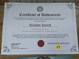 Poza autograf original Kirsten Dunst (Spider Man) + Certificat de autenticitate