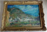Nagy Oszk&aacute;r (1893-1965) pictură &icirc;n ulei pe p&acirc;nză din 1957