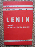 Lenin - Despre productivitatea muncii