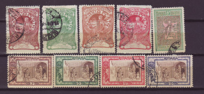 1906 Lot 9 valori stampilate foto