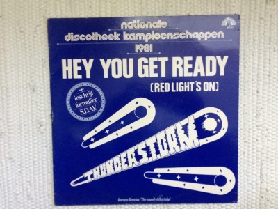 thunderstorm hey you get ready maxi single disc 12&amp;quot; vinyl muzica disco funk VG++ foto
