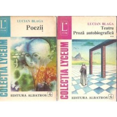 Poezii. Teatru. Proza autobiografica (2 volume) - Lucian Blaga