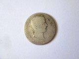 Rară! Franta 1 Franc 1812 B(Rouen) argint Napoleon I,moneda din imagini &icirc;n stare slabă