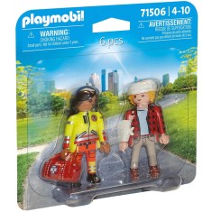 Set 2 figurine Playmobil - Paramedic cu pacient