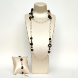 Cumpara ieftin Set Style din perle și agat negru