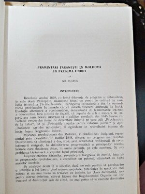 Framantari taranesti in Moldova in preajma Unirii - Gh. Platon foto