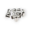Set 10 terminatii metalice pentru snur 5.5 mm Nichel, Crisalida