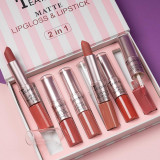 Set 6 Rujuri Mate &amp; Lip Gloss Mat 2 in 1 Teayason Matte