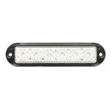 Lampa laterala de gabarit LED 12-24V alba, 155x37 mm, rama neagra Breckner Germany