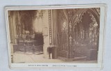 CVD - Poza veche anii 1900 - fotografie pe carton, mormantul sfantei Genevieve - Paris