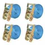 Cumpara ieftin Chingi fixare cu clichet, 4 buc., 2 tone, 6mx38 mm, albastru, vidaXL
