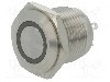 Intrerupator anti-vandalism, OFF-(ON), &Oslash;16mm, ONPOW, GQ16F-10E/J/B/24V/S