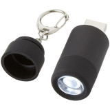 Breloc lanterna cu reincarcare usb, Everestus, KR0071, abs, plastic, negru, laveta inclusa