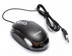 Mouse Spacer SPMO-080, USB (Negru) foto