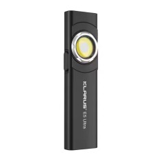 Lanterna EDC Klarus E5 Ultra, 800 lumeni, 3 surse de lumina, acumulator 1400mAh, USB-C, magnet, clema, negru, IPX4