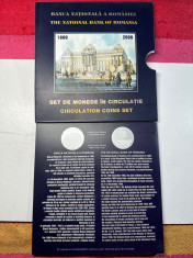 SET MONETARIE Romania BNR - An 2001 - Set monede in circulatie + Medalie Argint foto
