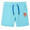 Pantaloni scurți pentru copii cu șnur, albastru verzui, 92 12204, vidaXL