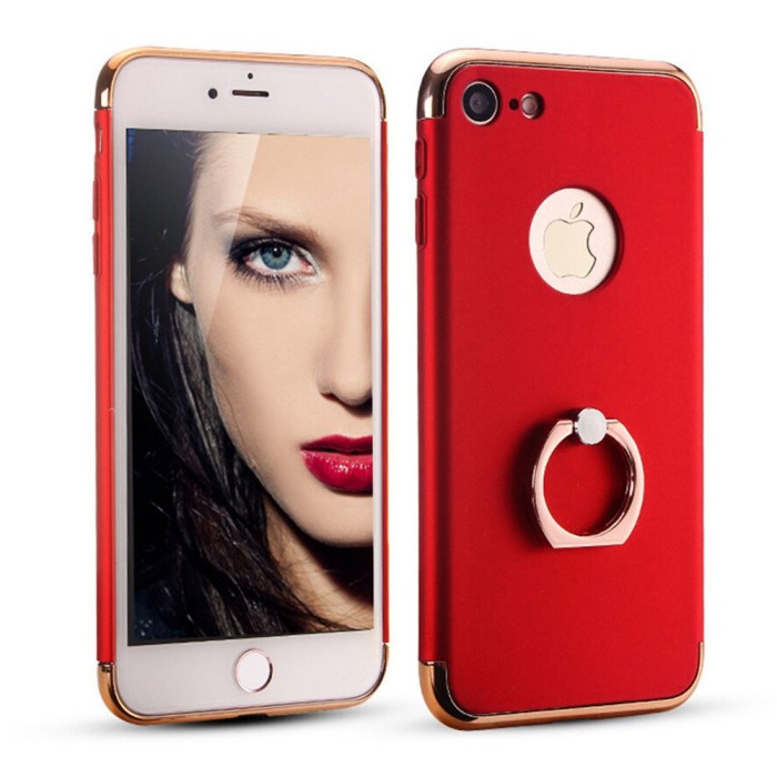 Husa pentru Apple iPhone 7 , MyStyle , 3in1 Ring Red