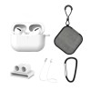 Set extins 5 in 1 pentru protectia castilor Apple Airpods Pro, culoarea alba