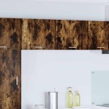 vidaXL Dulap suspendat Riga 2 pcs Stejar afumat și alb 50 x 31 x 40 cm 884155