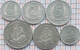 Set 6 monede Statele E Caraibiene 1, 2, 5, 10, 25 cents 1 Dollar 2004 2009 A028