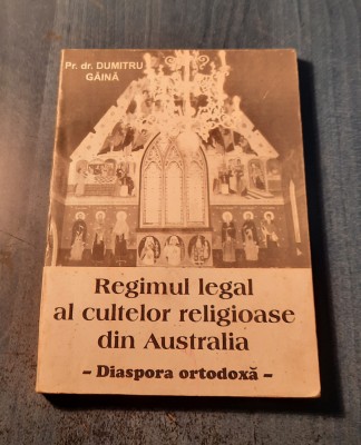 Regimul legal al cultelor religioase din Australia diaspora ortodoxa D. Gaina foto