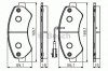 Set placute frana,frana disc FIAT DUCATO platou / sasiu (250, 290) (2006 - 2016) BOSCH 0 986 495 095