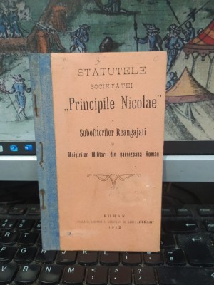 Regulament pentru Numerotarea proprietăților și indicarea numirei stradelor din cuprinsul orașului Roman, Tipografia Beram Roman 1912, 054 foto