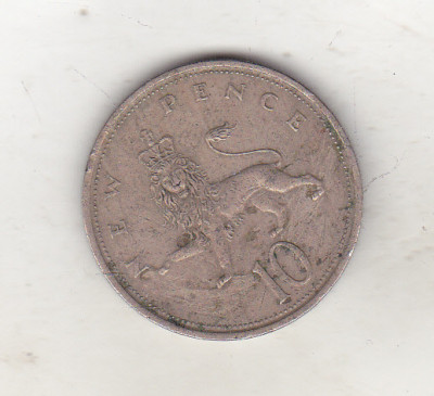 bnk mnd Marea Britanie Anglia 10 pence 1976 foto